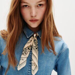 Oversized Denim Shirt, H&M, size XS